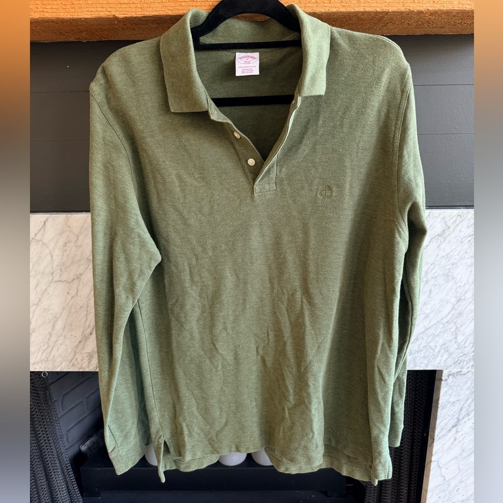 Brooks Brothers Olive Green Polo Shirt